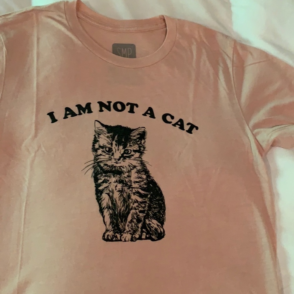 “I Am Not a Cat” tee by Saturday Morning Pancakes